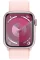 Apple Watch Series 9 GPS 41mm Pink Aluminum Case with Light Pink Sport Loop